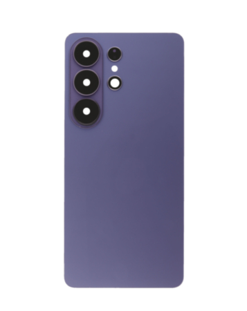 Back Cover Glass with Camera Lens and Adhesive for Galaxy S26 Ultra (S948) (No Logo) (Cobalt Violet)