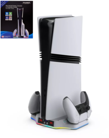 Dobe RGB Multifunctional Cooling Stand for PlayStation 5 Pro / 5 Slim (Only Ground Shipping)