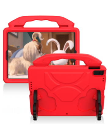 Hand - Held Stand Kids Case - RED for iPad 5 (2017) / iPad 6 (2018) / Air 1 / Air 2 / Pro 9.7 (Only Ground Shipping)