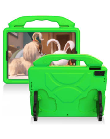 Hand - Held Stand Kids Case - GREEN for iPad 5 (2017) / iPad 6 (2018) / Air 1 / Air 2 / Pro 9.7 (Only Ground Shipping)