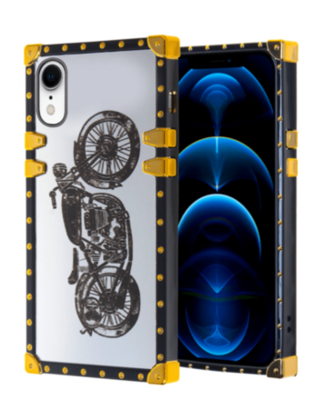 Square Case with Mirror Design - Style 1 for iPhone XR (Only Ground Shipping)