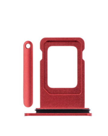 Single Sim Card Tray for iPhone XR (RED)
