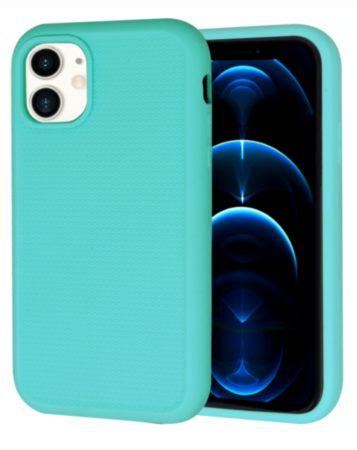 Dual Layer Serrated Case - TEAL for iPhone XR (Only Ground Shipping)
