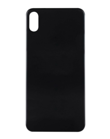 Purchase the back glass with bigger camera hole for iPhone XS in space gray, no logo.