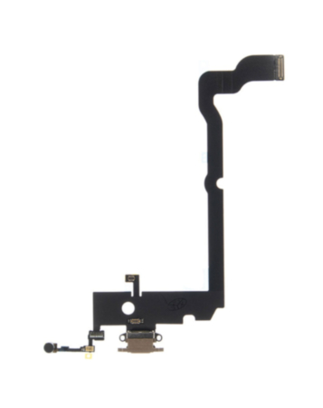 Buy the gold charging port flex cable for iPhone XS Max – aftermarket.
