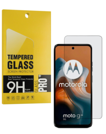 Clear Tempered Glass for Motorola Moto G04 (XT2421 / 2024) / Moto G04s (XT2421-8) / Moto G24 (XT2423 / 2024) / Moto G34 (XT2363-2) / E14 (XT2421-12) (2.5D / 1 Piece)