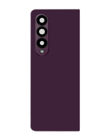 Back Glass with Camera Lens for Galaxy Z Fold 4 F936 (Service Pack) (Burgundy)