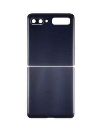 Back Glass with Camera Lens & Adhesive for Galaxy Z Flip 5G F707 (NO LOGO) (PHANTOM BLACK)