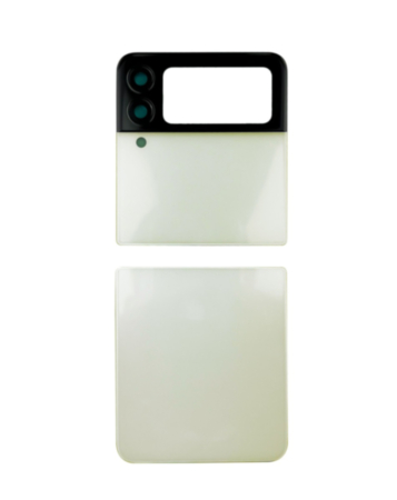 Back Glass for Galaxy Z Flip 3 F711 (2 Piece Set) (NO LOGO) (CREAM)