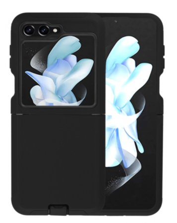 Heavy Duty Case for Galaxy Z Flip 6 / Z Flip 7 FE (BLACK) (Only Ground Shipping)