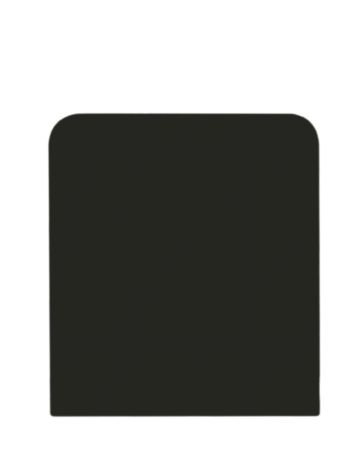Bottom Back Cover for Galaxy Z Flip 7 FE F761 (NO LOGO) (BLACK)