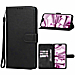 Leather Wallet Case with Card Slot - BLACK for Galaxy A26 5G (Only Ground Shipping)