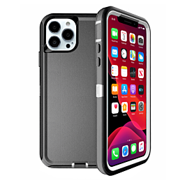 Heavy Duty Case for iPhone 13 Pro (BLACK & WHITE) (Only Ground Shipping)