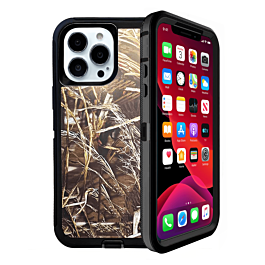Heavy Duty Case for iPhone 13 Pro (CAMO BLACK) (Only Ground Shipping)