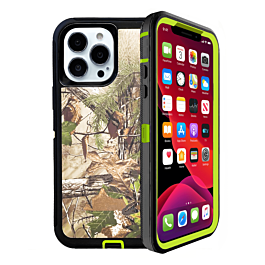 Heavy Duty Case for iPhone 13 Pro (CAMO GREEN) (Only Ground Shipping)