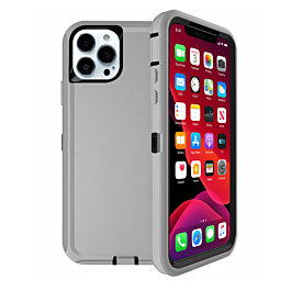 Heavy Duty Case for iPhone 13 Pro (GRAY & BLACK) (Only Ground Shipping)
