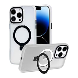 Carbon Wireless Charging Case with Ring Stand - CLEAR for iPhone 13 Pro Max (Only Ground Shipping)