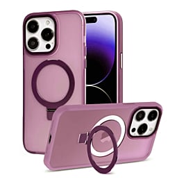 Carbon Wireless Charging Case with Ring Stand - PINK for iPhone 13 Pro Max (Only Ground Shipping)