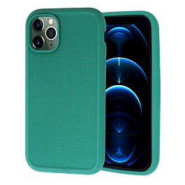 Dual Layer Serrated Case - DARK GREEN for iPhone 13 Pro Max (Only Ground Shipping)