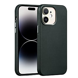 New Leather Case with Wireless Charger - DARK GREEN for iPhone 14 (Only Ground Shipping)