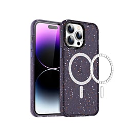 Splash - Ink Design Wireless Charging Case - PURPLE for iPhone 14 Pro Max (Only Ground Shipping)