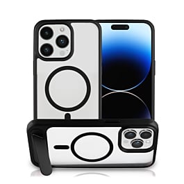 Magsafe Case with Metal Stander - BLACK for iPhone 14 Pro Max (Only Ground Shipping)