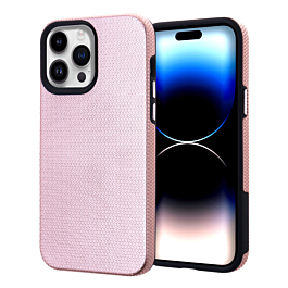 Shock Absorption Protective Dual Layer Case - ROSE GOLD for iPhone 14 Pro (Only Ground Shipping)