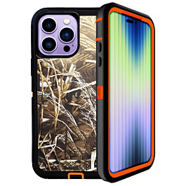 Heavy Duty Case - CAMO ORANGE for iPhone 14 Pro (Only Ground Shipping)