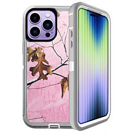 Heavy Duty Case - CAMO PINK for iPhone 14 Pro (Only Ground Shipping)