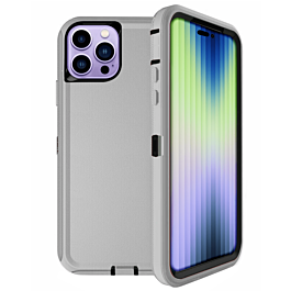 Heavy Duty Case - GRAY & BLACK for iPhone 14 Pro (Only Ground Shipping)