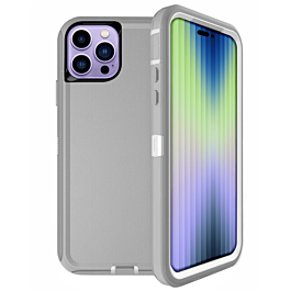 Heavy Duty Case - GRAY for iPhone 14 Pro (Only Ground Shipping)