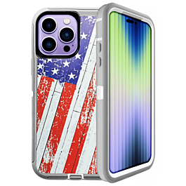 Heavy Duty Case - FLAG for iPhone 14 Pro (Only Ground Shipping)