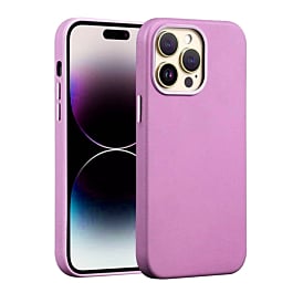 New Leather Case with Wireless Charger - PINK for iPhone 14 Pro Max (Only Ground Shipping)