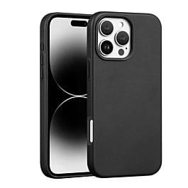 New Leather Case with Wireless Charger - BLACK for iPhone 16 Pro Max (Only Ground Shipping)