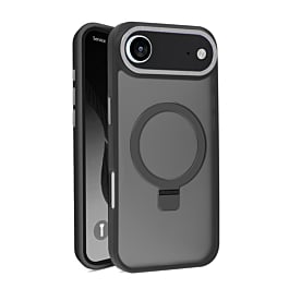 Carbon Wireless Charging Case with Ring Stand - BLACK for iPhone Air (Only Ground Shipping)