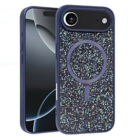 Wireless Charging Bling Diamond Crystal Case - BLUE for iPhone Air (Only Ground Shipping)