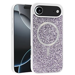 Thin Wireless Charging Bling Diamond Crystal Case - WHITE for iPhone Air (Only Ground Shipping)