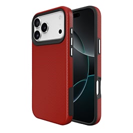 Shock Absorption Protective Dual Layer Case  - RED for iPhone 17 Pro Max (Only Ground Shipping)