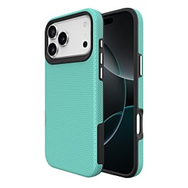 Shock Absorption Protective Dual Layer Case  - TEAL for iPhone 17 Pro Max (Only Ground Shipping)