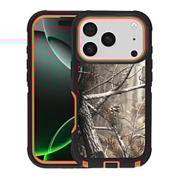 Heavy Duty Case for iPhone 17 Pro Max (CAMO ORANGE) (Only Ground Shipping)