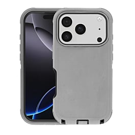 Heavy Duty Case for iPhone 17 Pro Max (GRAY & BLACK) (Only Ground Shipping)