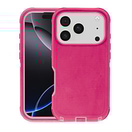 Heavy Duty Case - PINK & PINK for iPhone 17 Pro Max (Only Ground Shipping)