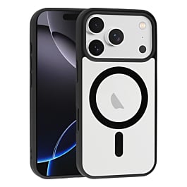Wireless Charging Clear Case - BLACK for iPhone 17 Pro Max (Only Ground Shipping)