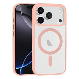 Wireless Charging Clear Case - PINK for iPhone 17 Pro Max (Only Ground Shipping)