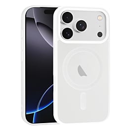 Wireless Charging Clear Case - WHITE for iPhone 17 Pro Max (Only Ground Shipping)
