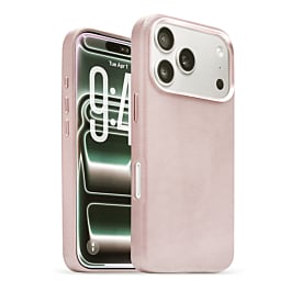 New Leather Case with Wireless Charger - SAND PINK for iPhone 17 Pro Max (Only Ground Shipping)