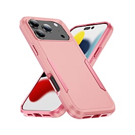 Dual Layers Shockproof Strong Case - PINK for iPhone 17 Pro Max (Only Ground Shipping)