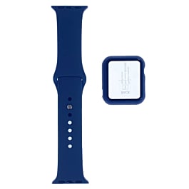 iWatch 40mm Silicone Soft Band & Bumper Case w/Tempered Glass - 4 (Only Ground Shipping)