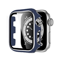 iWatch 42mm Shinny Hard PC Bumper Case - BLUE & SILVER (Only Ground Shipping)