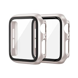 iWatch 46mm Hard PC Bumper Case w/ Tempered Glass - GOLD (Only Ground Shipping)